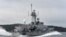 Корвет шведских королевских ВМС "Стокгольм" патрулирует участок побережья страны