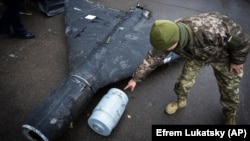 Сбитый в Украине беспилотник. Такие дроны собирают в особой экономической зоне "Алабуга".