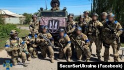 Бійці Центру спеціальних операцій «А» СБУ в звільненому від військ РС місті Куп’янську на Харківщині. Фото оприлюднене 10 вересня 2022 року