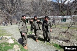 Боевики Рабочей партии Курдистана на севере Ирака. 2013 год