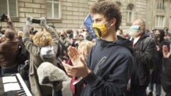 Students, Artists Protest Government's Takeover Of Famed Hungarian Film School Students, Artists Protest Government's Takeover Of Famed Hungarian Film School