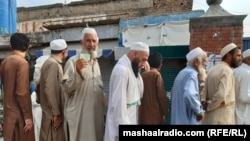 په قبايلي ضلعو کې د جولايي ۲۰ د انتخاباتو يو عکس.