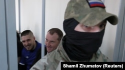 Украинские моряки в Лефортовском районном суде Москвы, 17 июля 2019 год