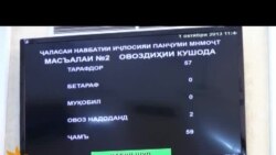 Тасвиби созишномаи пойгоҳи 201 дар парлумон Тасвиби созишномаи пойгоҳи 201 дар парлумон