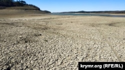 Симферопольское водохранилище, апрель 2020 год