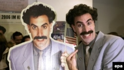 Comedian Sacha Baron Cohen in his "Borat" character.