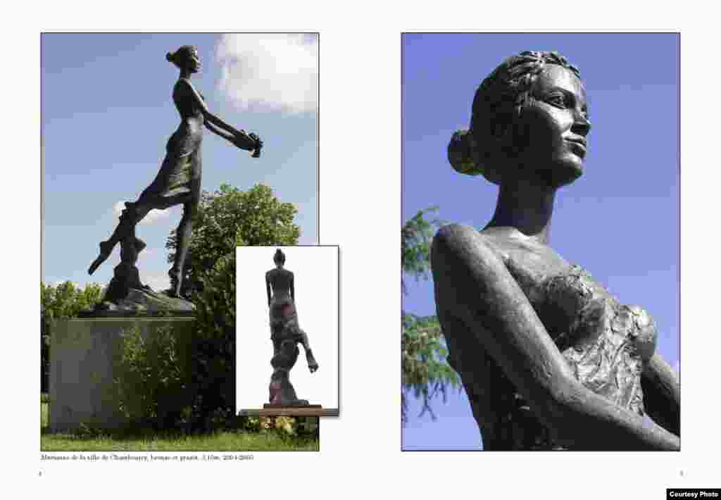 Муҷассамаи  сохтаи Амрӣ Аминов, муҷассамасози тоҷики муқими Фаронса. 