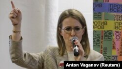 Russian presidential hopeful Ksenia Sobchak (file photo)