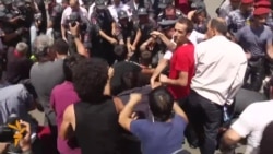 Armenian Police Clear Protest Camp Armenian Police Clear Protest Camp