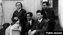 Малевич, Тренін, Гриць, Харджієв. Немчинівка, літо 1933 р