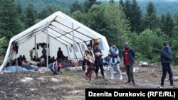 Bosnian authorities have been relocating hundreds of migrants from Bihac to a tent camp in Vucjak, about eight kilometers away.