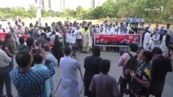 اسلام اباد کې پر خبريال د تشدد پر ضد احتجاج شوی اسلام اباد کې پر خبريال د تشدد پر ضد احتجاج شوی