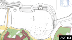 Схема на буната, която ще бъде построена срещу т.нар. Малък плаж в курорта Св. Св. Константин и Елена