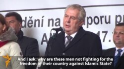 Ҳушдори президенти Чехия алайҳи "фарҳанги куштор" дар раҳпаймоии зиддиисломӣ Ҳушдори президенти Чехия алайҳи "фарҳанги куштор" дар раҳпаймоии зиддиисломӣ