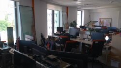 Відео пошкоджень офісу київського бюро Радіо Свобода після нічної комбінованої атаки військ РФ на столицю  Відео пошкоджень офісу київського бюро Радіо Свобода після нічної комбінованої атаки військ РФ на столицю