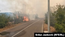 Požar u Kučima, nadomak Podgorice, 13. avgust