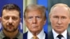 Volodimir Zelenski, Donald Trump și Vladimir Putin.