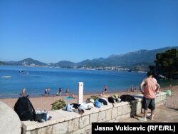 Jedna od nekada ekskluzivnih svetostefanskih hotelskih plaža, 24.jun 2025.