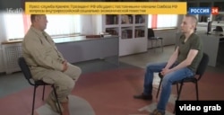 Фрагмент із «інтерв'ю» зі Станіславом Асєєвим на телеканалі «Росія 24»