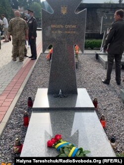 Могила Василя Сліпака на Личаківському цвинтарі у Львові