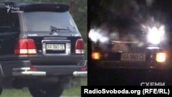 Слідом за ним – авто охорони Пінчука