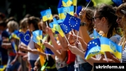 Celebrarea introducerii regimului fără vize între Ucraina și Uniunea Europeană, în 2017