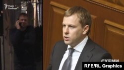 Серед відвідувачів журналісти впізнали одного з керівників депутатської групи «Відродження» Віталія Хомутинніка.