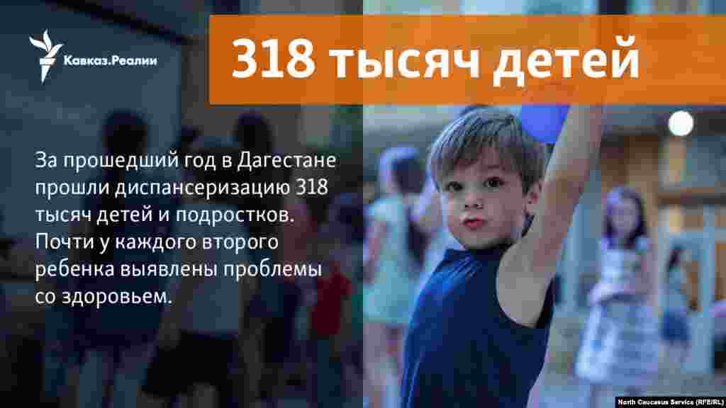 18.01.2018 // За прошедший год в Дагестане прошли диспансеризацию 318 тысяч детей и подростков. Почти у каждого второго ребенка выявлены проблемы со здоровьем.