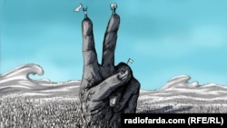 "Баҳори Араб" асари наққоши эронӣ Алиризо Дарвеш.