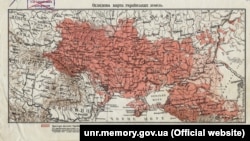 «Оглядова карта українських земель», укладена Степаном Рудницьким (1917 рік)