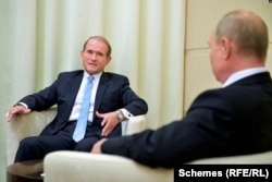 Виктор Медведчук и его кум, президент России Владимир Путин