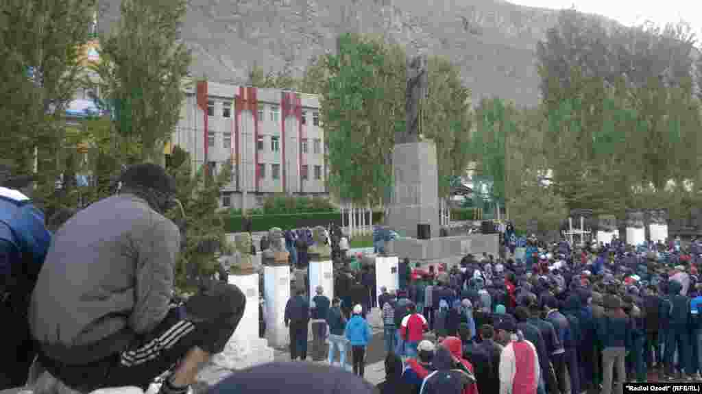 Тазоҳурот дар маркази Хоруғ,  22 май