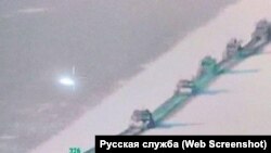 უკრაინული სამხედრო კოლონა ბერდინისკენ მიემართება, 5 იანვარი, 2025 წ. კურსკის რეგიონი, რუსეთი