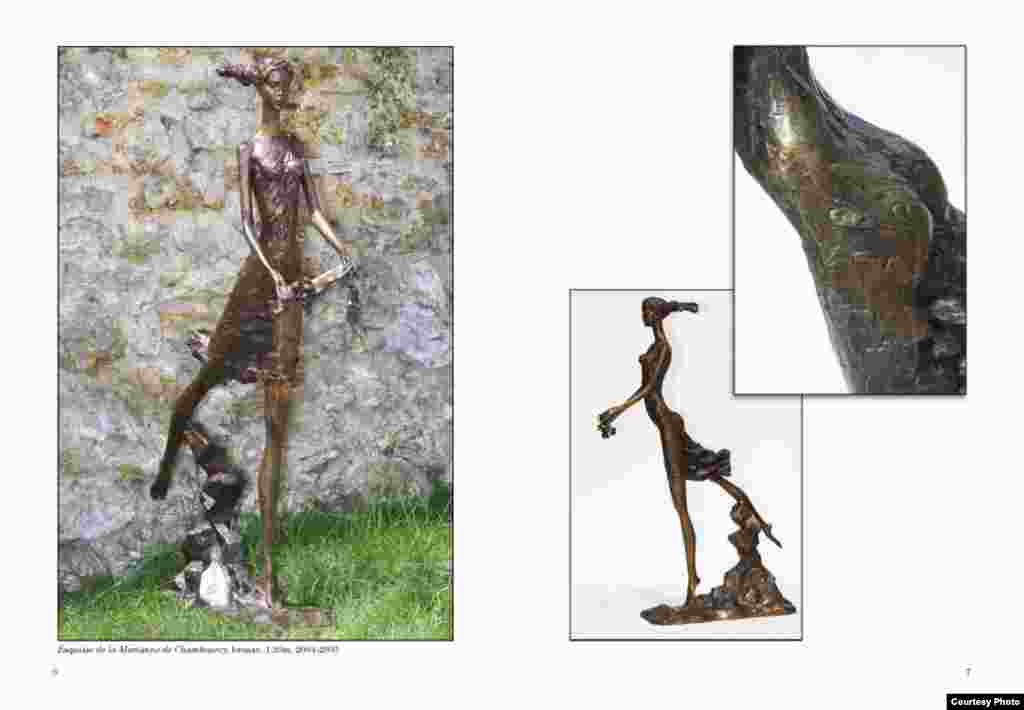 Муҷассамаи  сохтаи Амрӣ Аминов, муҷассамасози тоҷики муқими Фаронса. 