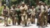 Afghan security reinforcements arrive in Herat to fight against Taliban militants on August 1.