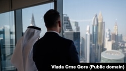 Premijer Milojko Spajić i državni ministar za spoljnu trovinu UAE Thani Al Zejudi, 29. mart 2025.