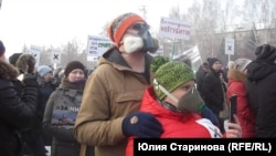 Митинг “За чистое небо” в Красноярске (архивное фото)