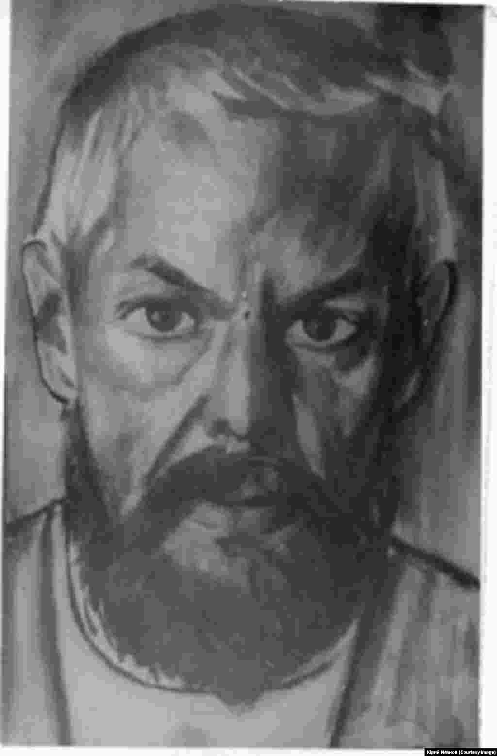 Автор портретов Юрий Иванов. В 1957 году осужден по политической статье 58 пункт 10 - антисоветская агитация и пропаганда. Отбывал cрок во Владимирской тюрьме и мордовских лагерях. Освободился в 1971 году. В середине 1970-х подвергался принудительным госпитализациям.