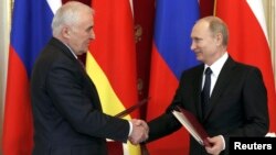 Леанід Цібілаў і Уладзімер Пуцін