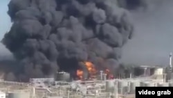 Новошахтинский НПЗ, который горел пять суток после удара украинских беспилотников, с 21 по 26 августа 2025 года