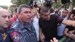 Yerevan Police Chief Gets Aggressive With Protesters Yerevan Police Chief Gets Aggressive With Protesters