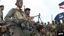 Sri Lankan troops on May 16 after reportedly capturing the the last patch of coastline in rebel-held Mullaittivu district
