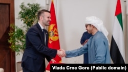 Premijer Crne Gore Milojko Spajić i premijer UAE Abdulah Bin Zajed Al Nahjan (foto-arhiv)