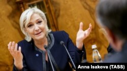 Кандидат в президенты Франции Марин Ле Пен