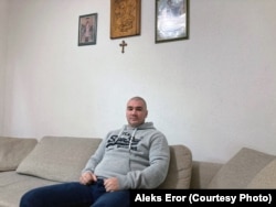 Boris Knezevic at his home in the city of Kragujevac.