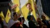Акция протеста курдов с портретами Оджалана