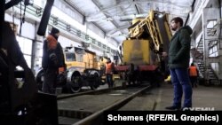 Журналісти зайшли в інший ангар, де було ще кілька «плассерів»