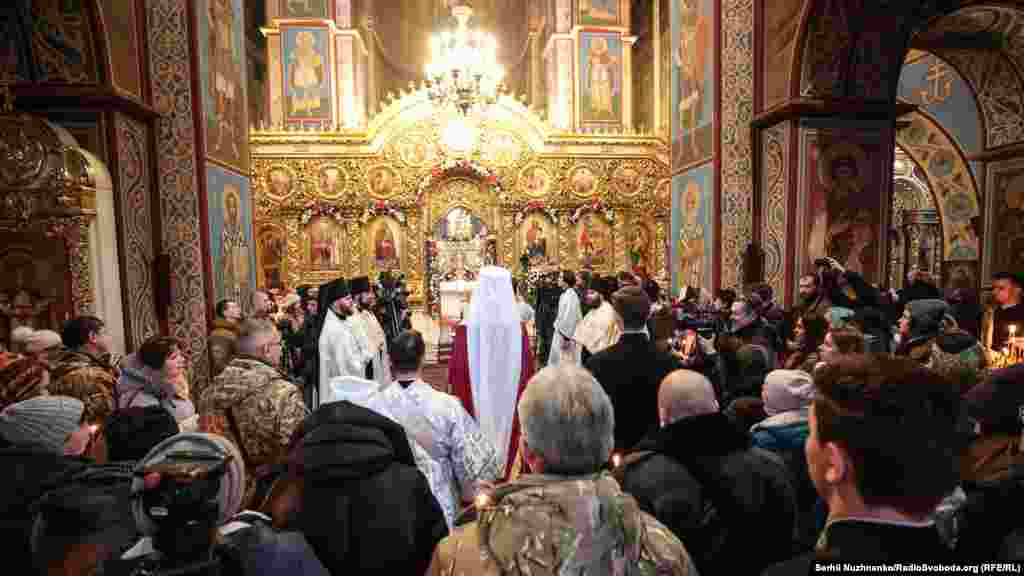 Богослужіння провів предстоятель Православної церкви України (ПЦУ) митрополит Епіфаній