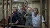 Фигуранты симферопольского «дела Хизб ут-Тахрир» Теймур Абдуллаев, Узеир Абдуллаев, Эмиль Джемаденов, Рустем Исмаилов и Айдер Салединов на заседании суда в российском Ростове-на-Дону, архивное фото