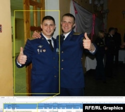 Александр Квитко на фото (справа) и в базе ГВМУ (внизу)